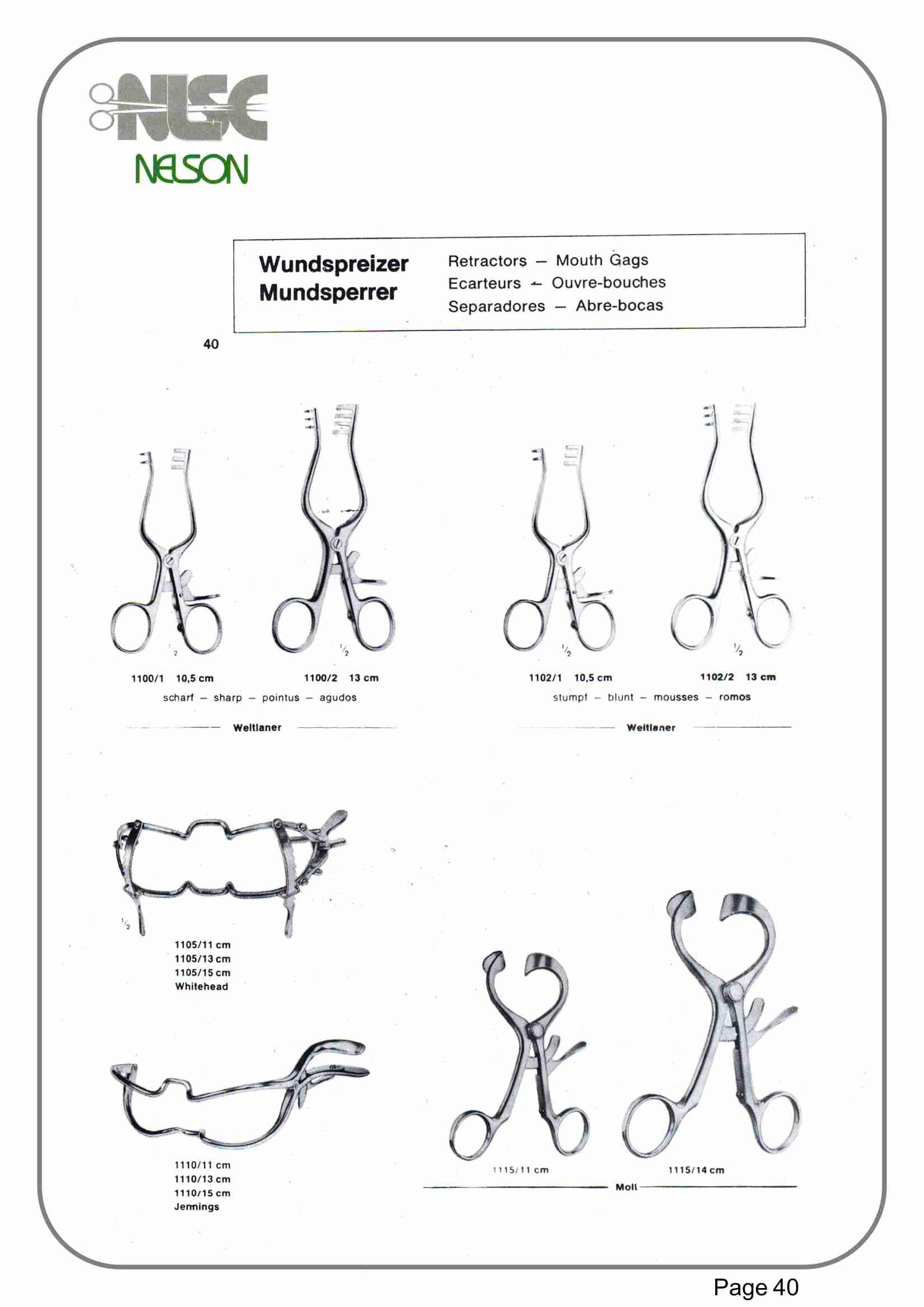 Retractors - Mouth Gags